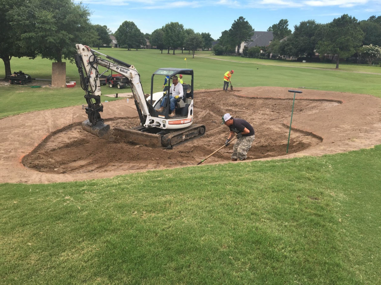 construction services bunker construction by VM Golf Services