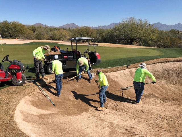 bunker renovations with vm golf services in houston, tx